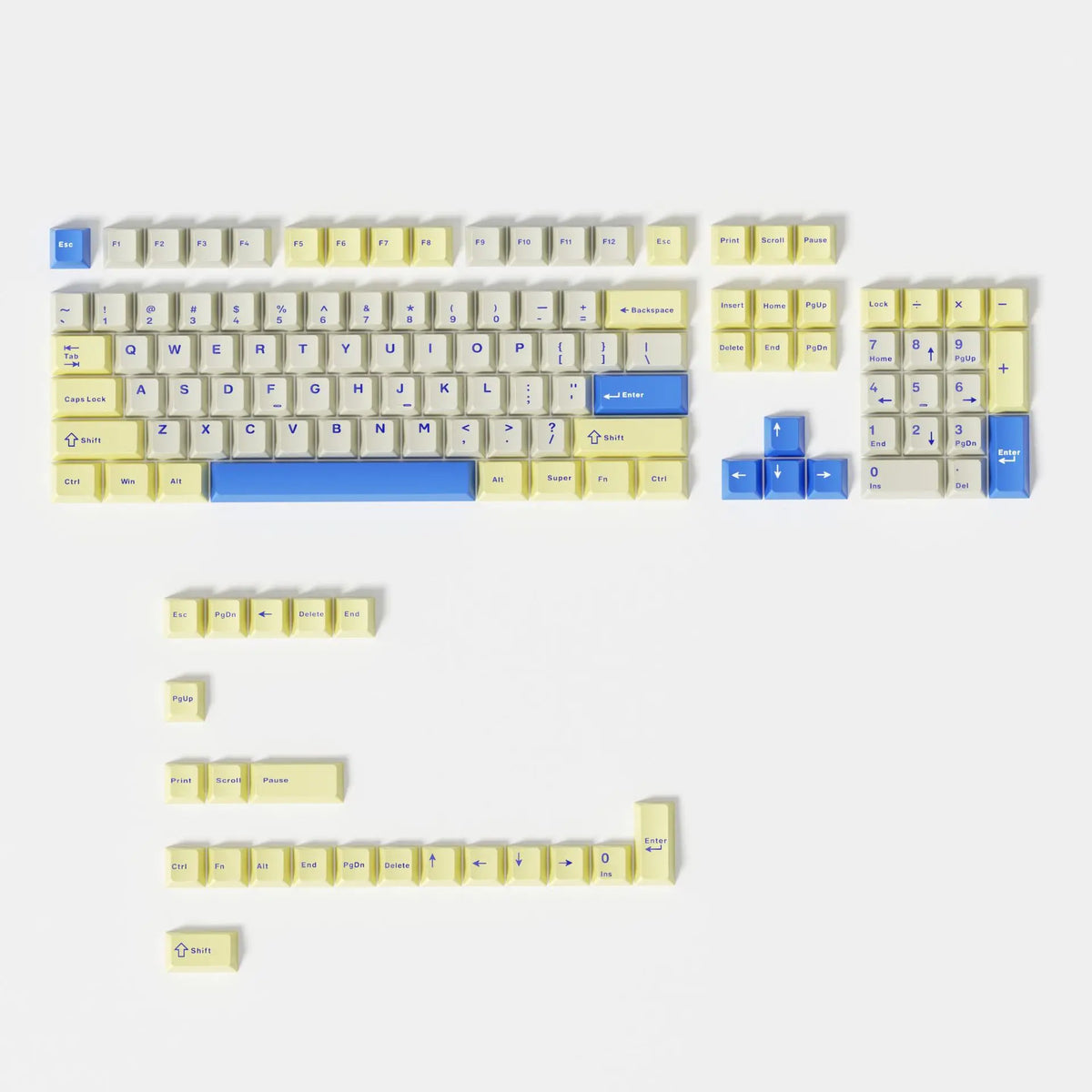 Ink Green PBT Double Shot Keycaps 132 Keys Cherry Profile Keyboard Keycaps for Cherry MX Switches Mechanical Gaming Keyboard