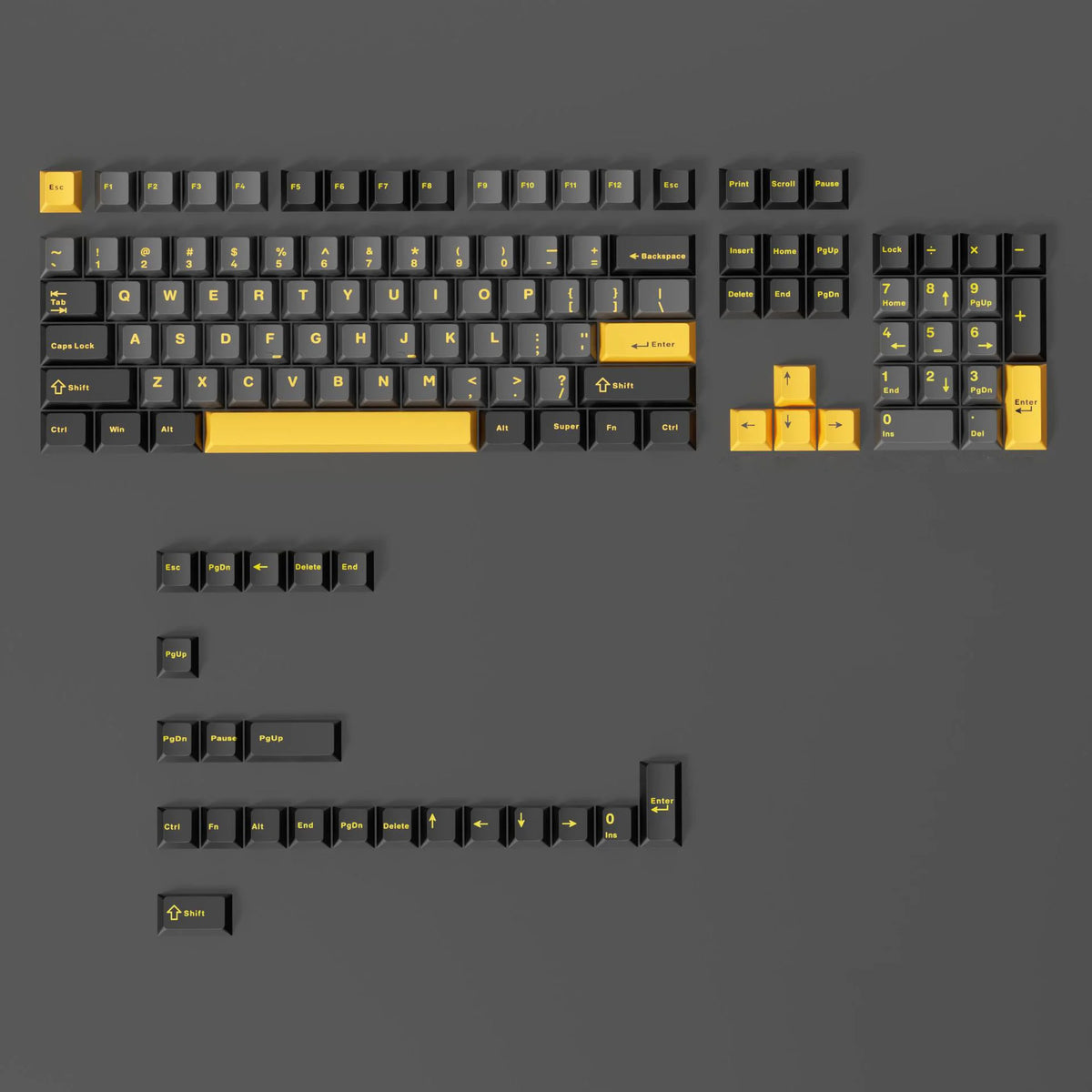 Ink Green PBT Double Shot Keycaps 132 Keys Cherry Profile Keyboard Keycaps for Cherry MX Switches Mechanical Gaming Keyboard