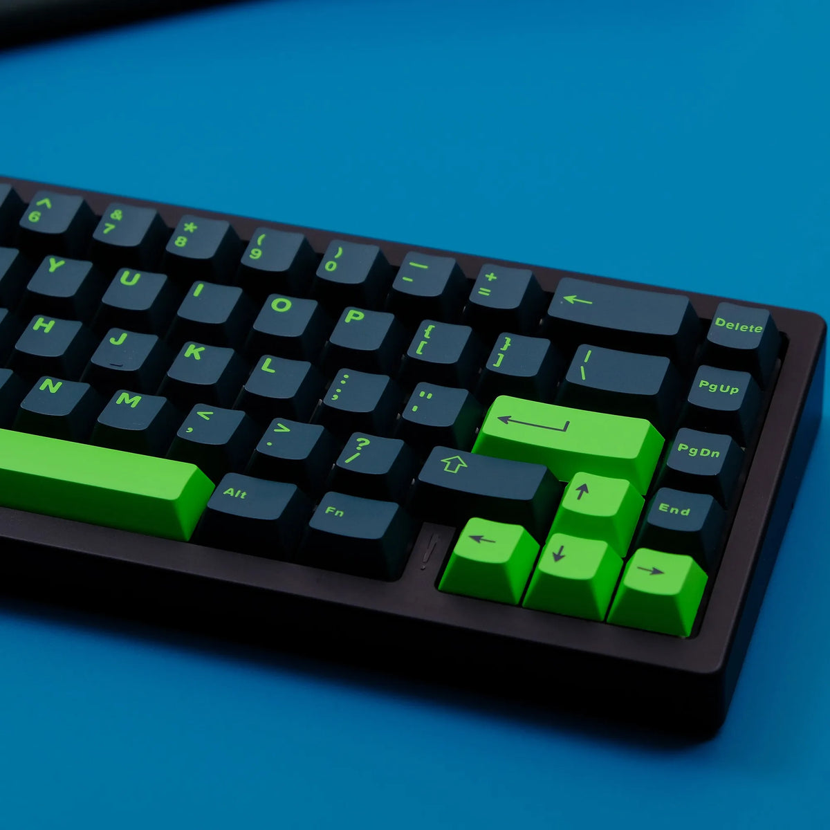 Ink Green PBT Double Shot Keycaps 132 Keys Cherry Profile Keyboard Keycaps for Cherry MX Switches Mechanical Gaming Keyboard