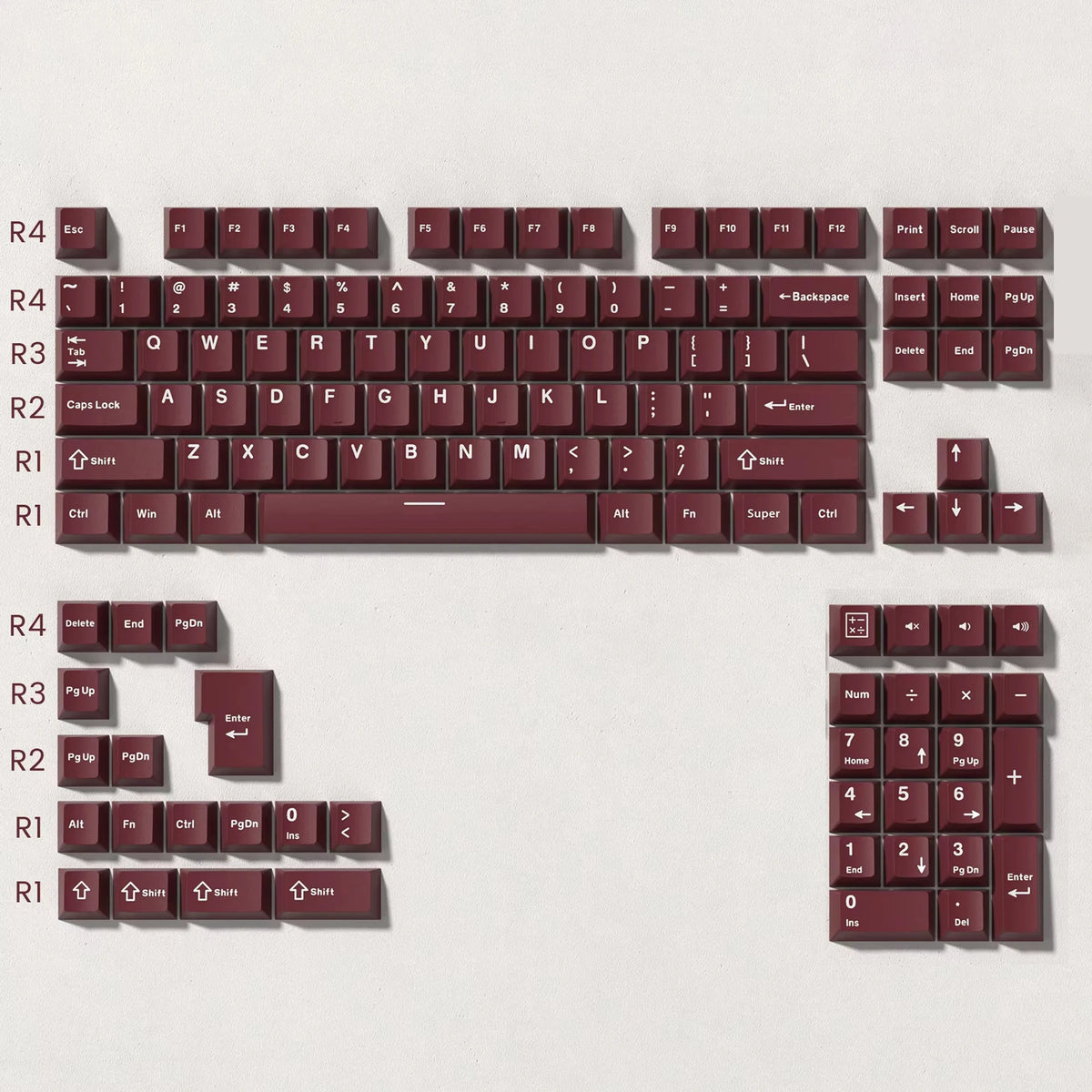 Ink Green PBT Double Shot Keycaps 132 Keys Cherry Profile Keyboard Keycaps for Cherry MX Switches Mechanical Gaming Keyboard
