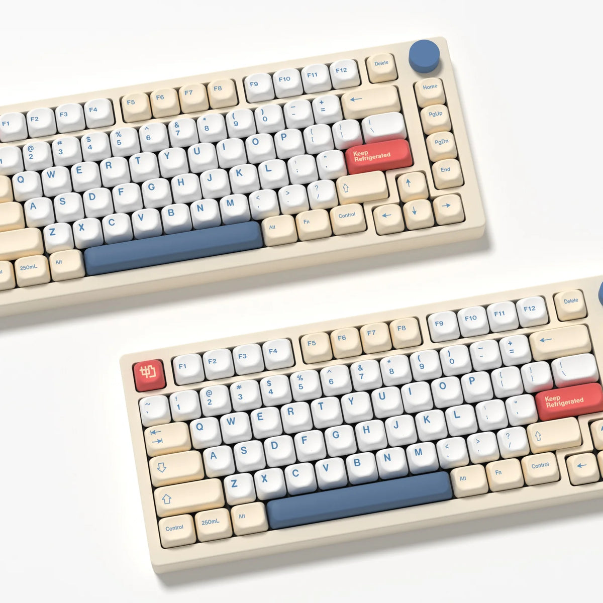 KBDiy GMK Soymilk Keycaps Retro KOA Profile PBT Keycap For Aula F75 F99 F87 Pro Mad 60he 68he Key Cap Gaming Mechanical Keyboard