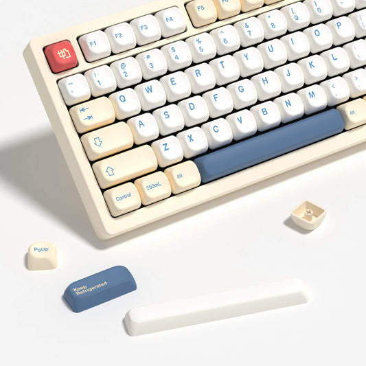 KBDiy GMK Soymilk Keycaps Retro KOA Profile PBT Keycap For Aula F75 F99 F87 Pro Mad 60he 68he Key Cap Gaming Mechanical Keyboard